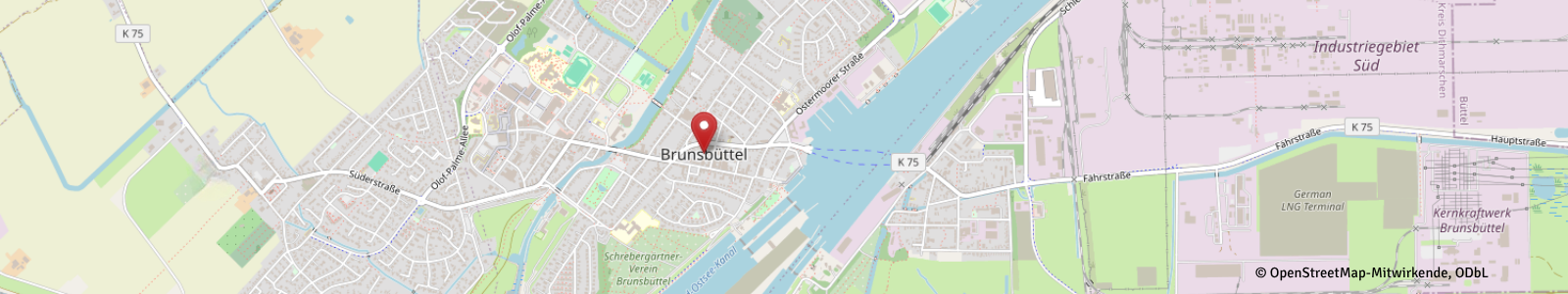 Screenshot Kartenausschnitt Brunbüttel