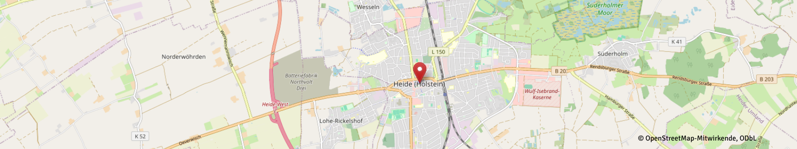 Screenshot Kartenausschnitt Heide