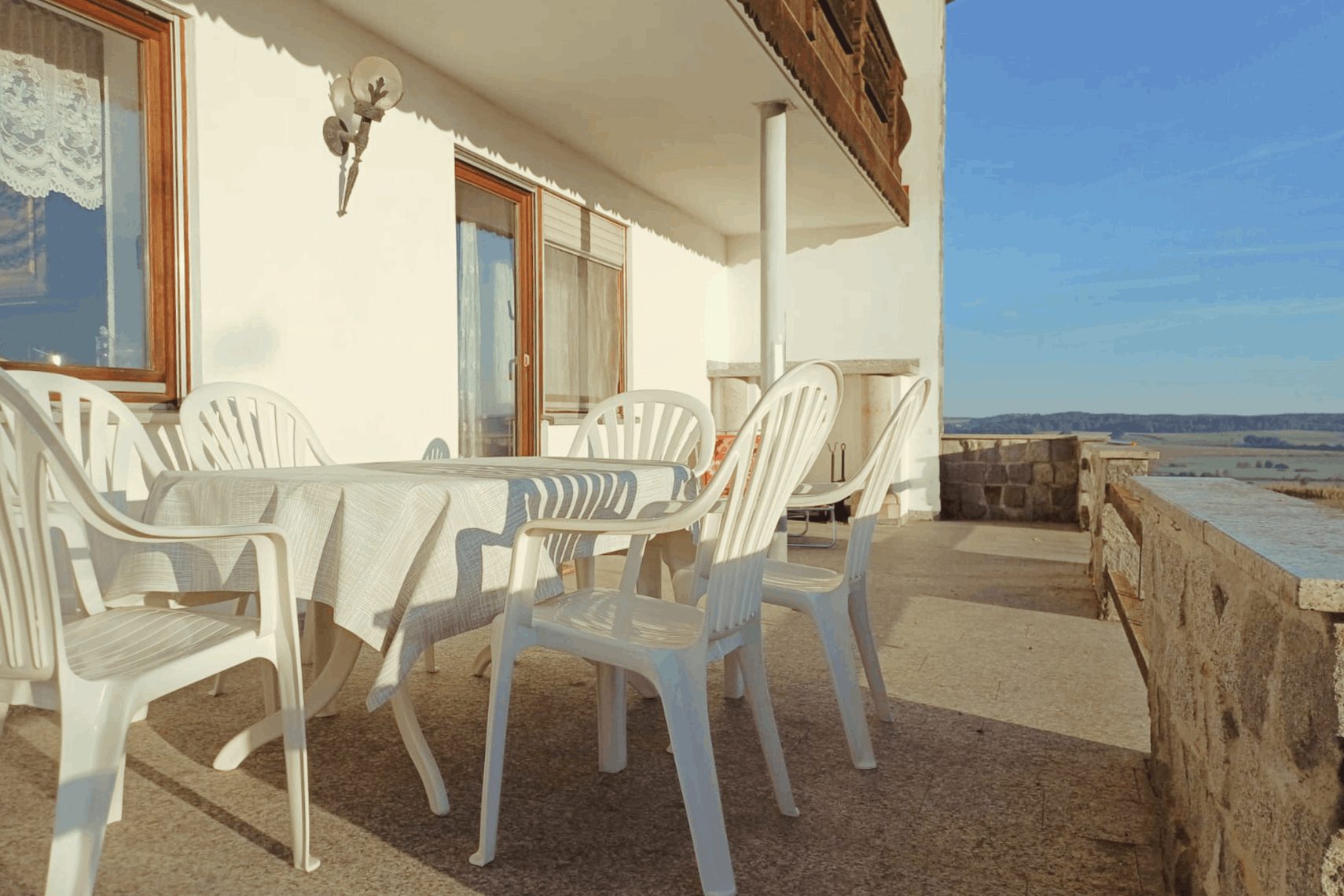 Monteurzimmer Aham Terrasse